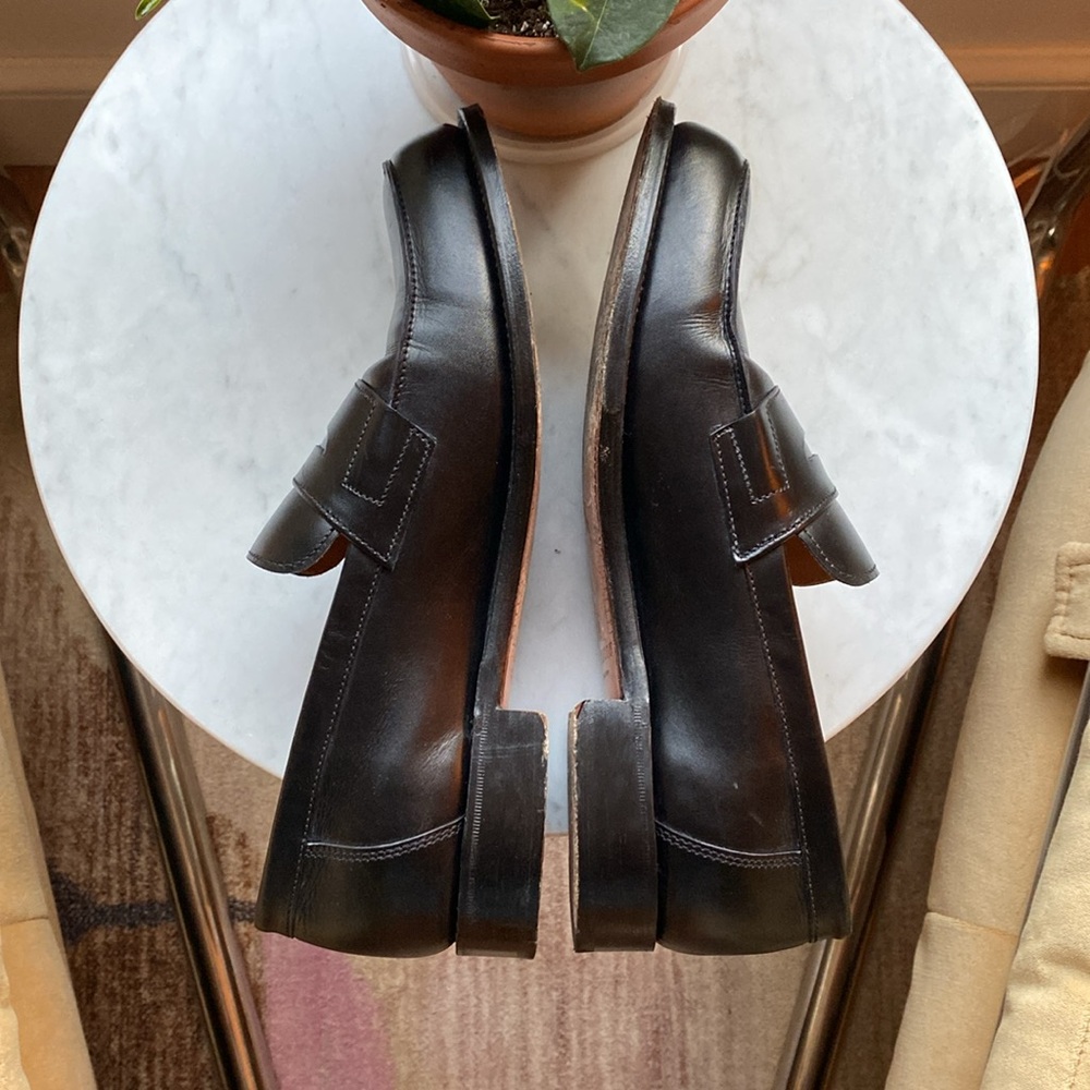 Grenson Black Leather Loafers - Picture 8 of 14